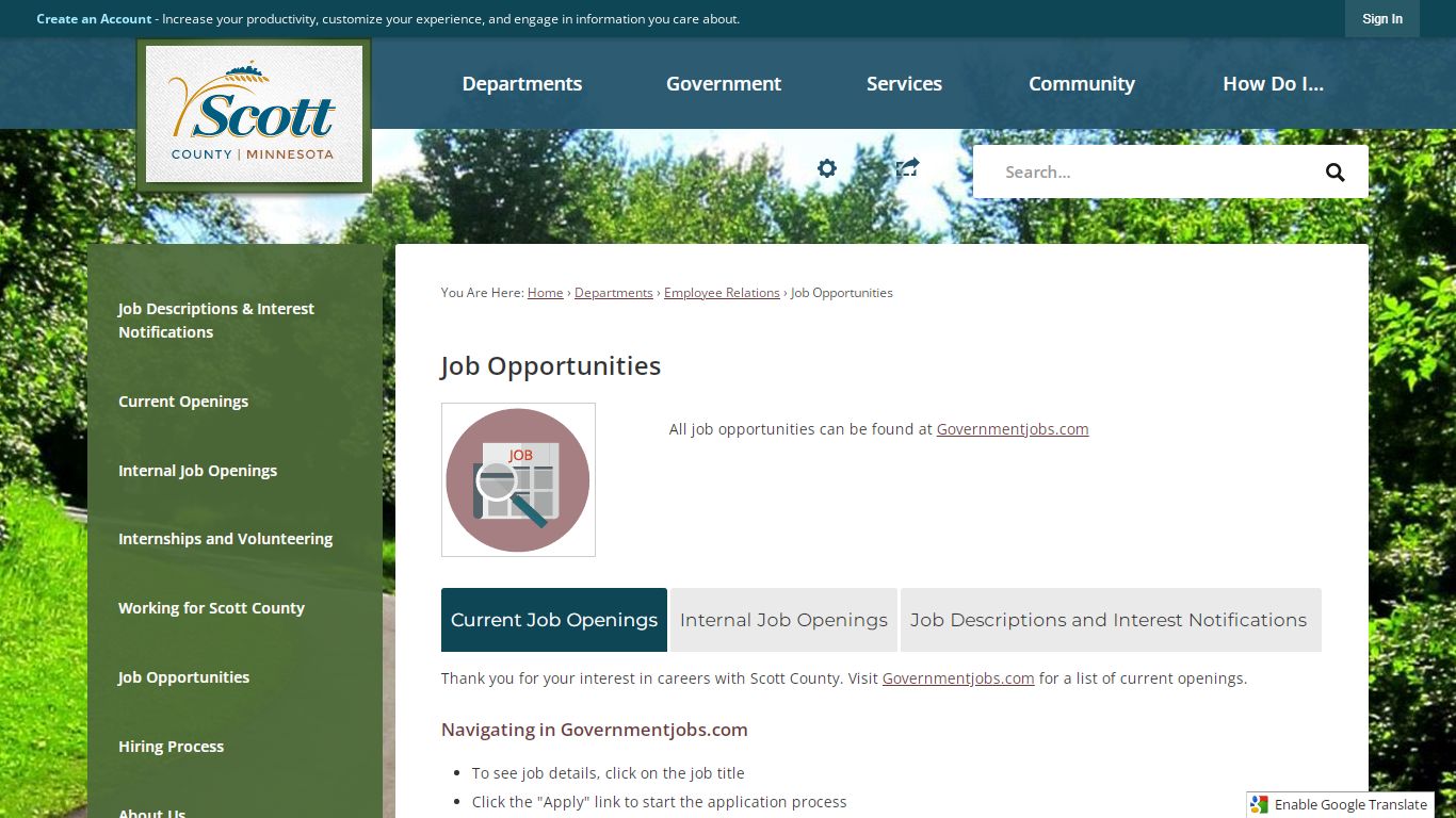 Job Opportunities | Scott County, MN